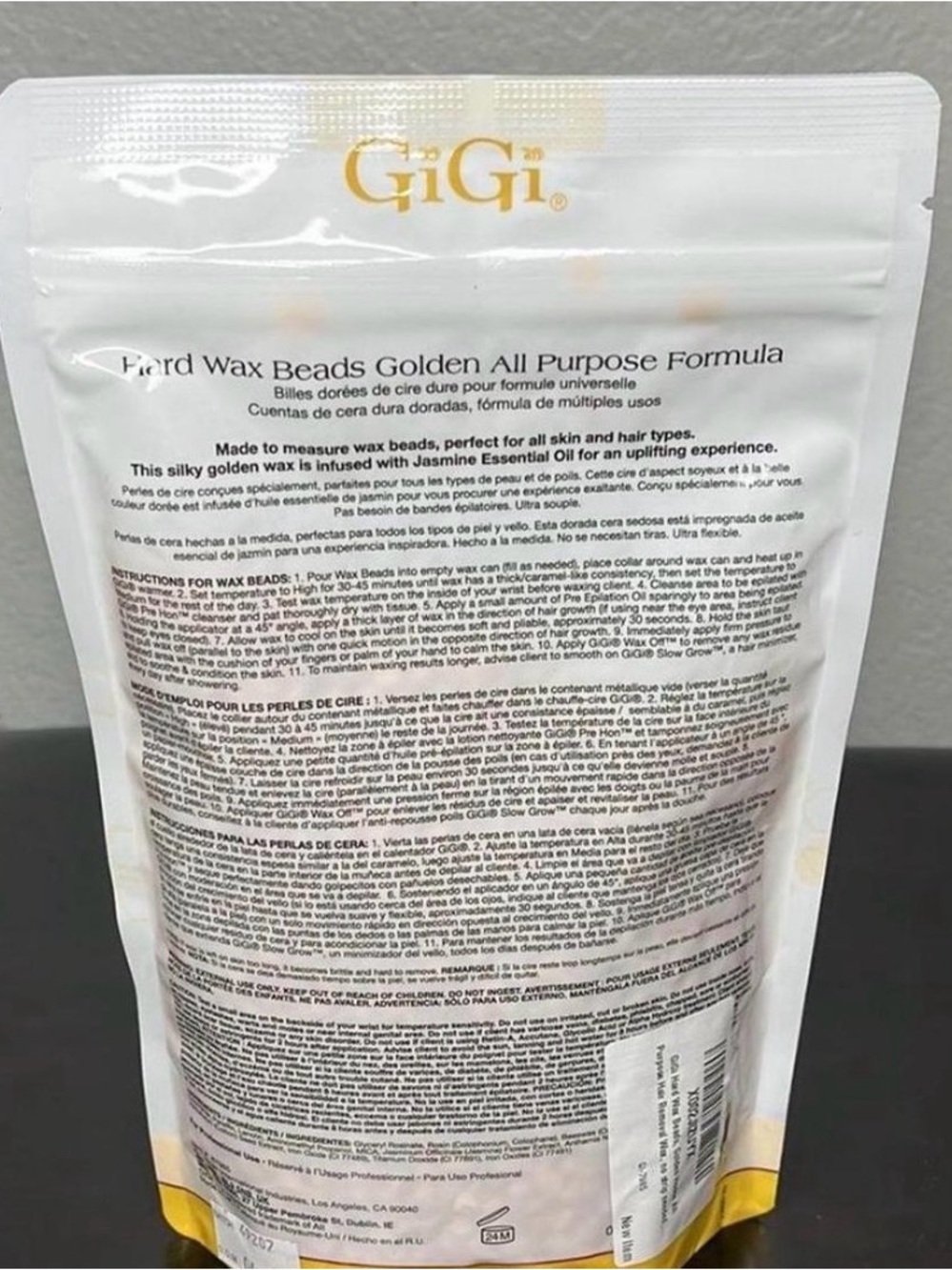 GiGi Hard Wax Beads - Golden Yellow - Picture 2 of 3